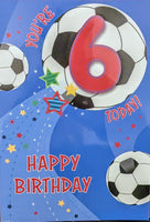 6 Boy Birthday - Football Happy