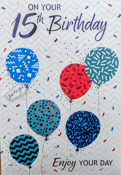 15 Boy Birthday - Balloons