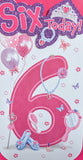 6 Girl Birthday - Platinum Slim Tiara