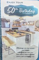 50 Birthday Male - Bar & Dart Board