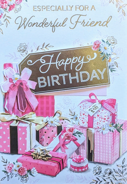 Friend Birthday - Pink Gift Boxes