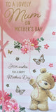 Mother's Day Mum - Slim Cute Balloon & Flowers