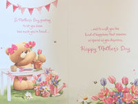 Mother’s Day Mum - Cute Bear Holding Flowers