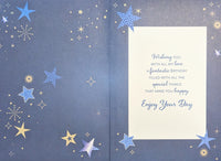 Husband Birthday- Large Blue & Gold Stars