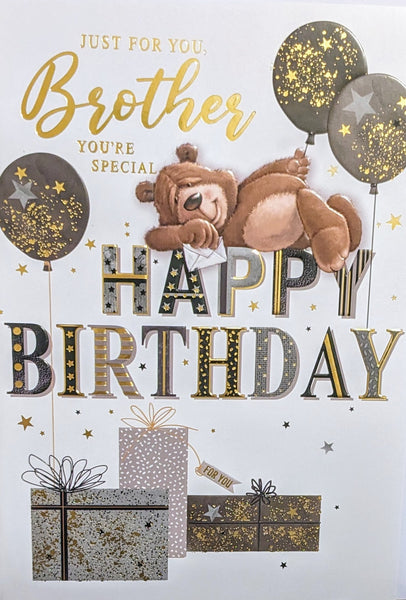 Brother Birthday - Large Cute Boxes & Balloons