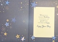 Someone Special Birthday - Large Blue & Gold Stars