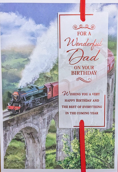 Dad Birthday - Large Traditional Train