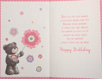 Mum Birthday - Large 8 page Cute Pink Flower