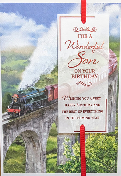 Son Birthday - Large Traditional Train