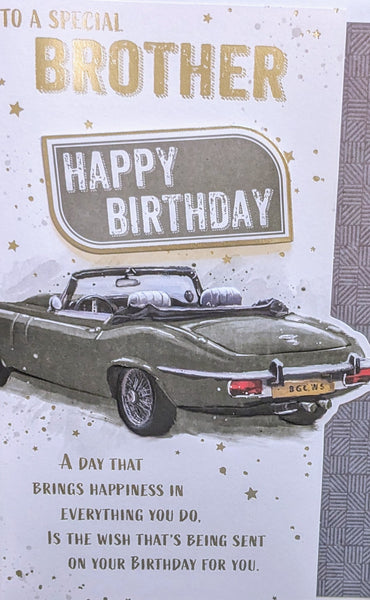 Brother Birthday - Silver Convertible