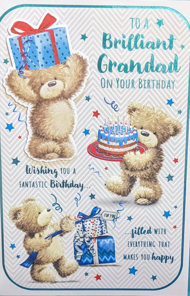Grandad Birthday - Cute 3 Bears