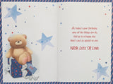 Son Birthday - Cute Bear Sat On Box