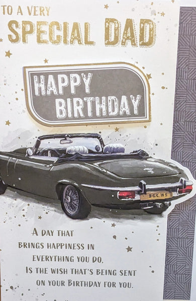 Dad Birthday - Silver Car