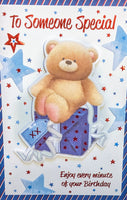 Someone Special Male Birthday - Cute Bear On Box