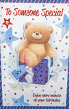 Someone Special Male Birthday - Cute Bear On Box