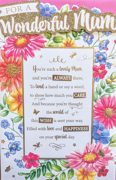 Mum Birthday - Platinum Traditional