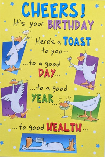Joke Birthday - Here's A Toast