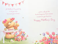 Mother’s Day Grandma - Cute Bear Holding Flowers