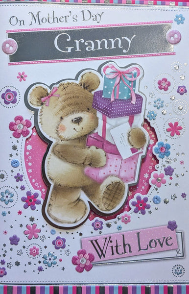 Mother’s Day Granny - Cute Bear Carrying Boxes