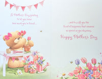 Mother’s Day Nanna - Cute Bear Holding Flowers