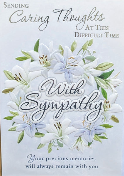 Sympathy - Lilies With Sympathy