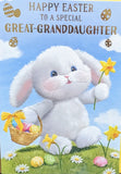 Easter Great Granddaughter - Cute Rabbit Special