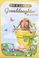 Easter Granddaughter - Rabbit In Flower Pot