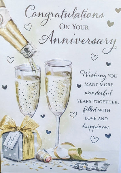 Your Anniversary - Champagne Glasses & Gift