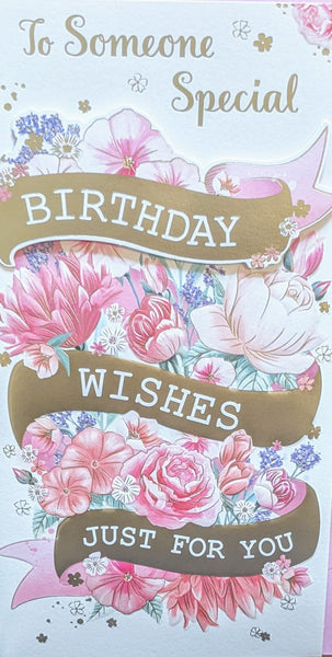 Someone Special Birthday - Slim Traditional Banner