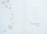 Husband Anniversary - Traditional Silver Hearts