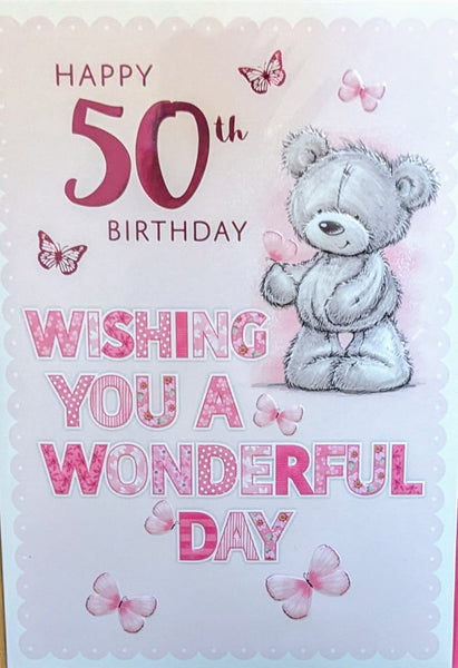 50 Birthday Female - Cute Wonderful Day