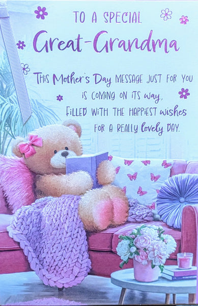 Mother’s Day Great Grandma - Cute Bear With Book
