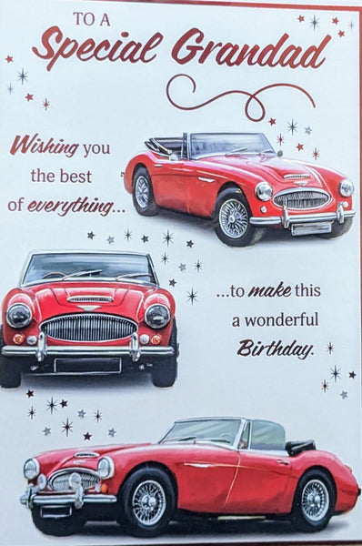 Grandad birthday - Red Cars