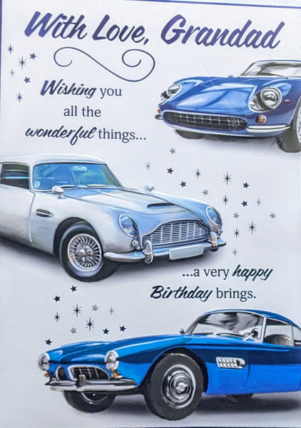 Grandad birthday - Blue Cars