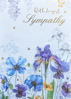 Sympathy - Handmade Purple & Blue Flowers