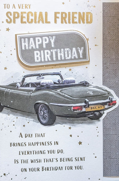 Friend Birthday - Silver Convertible