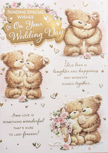 Wedding Day - Large Cute Bear Couples