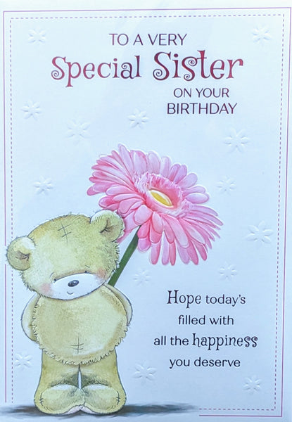 Sister Birthday - Cute Pink Flower Special