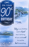 90 Birthday Male - Ocean Scene