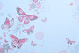 Blank - Pink & Silver Butterflies