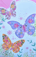 Blank - Purple & Orange Butterflies