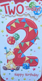 2 Boy Birthday - Platinum Slim Giraffe