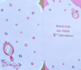 5 Girl Birthday - Platinum Slim Mirror