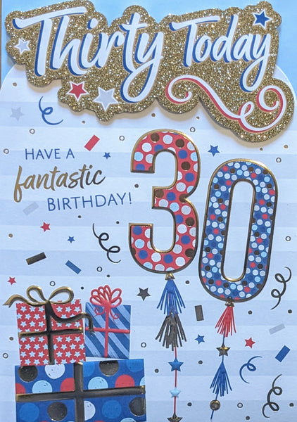 30 Birthday Male - Platinum Gift Boxes