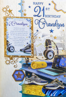 Grandson 21 Birthday - Keepsake