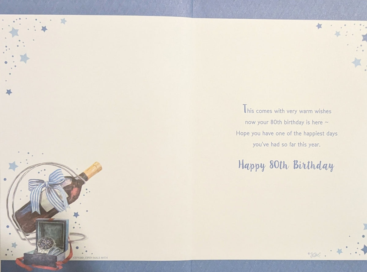 80 Birthday Male - Badged – Cards Delights