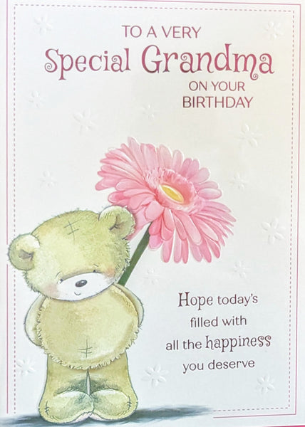 Grandma Birthday - Cute Pink Flower Special