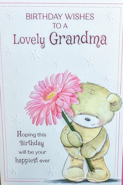 Grandma Birthday - Cute Pink Flower Lovely