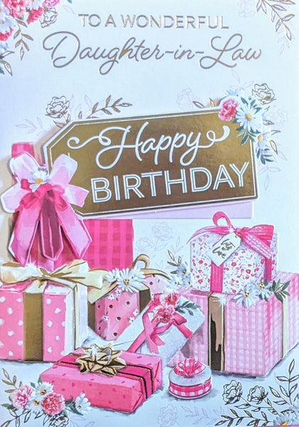 Daughter In Law Birthday - Pink Gift Boxes
