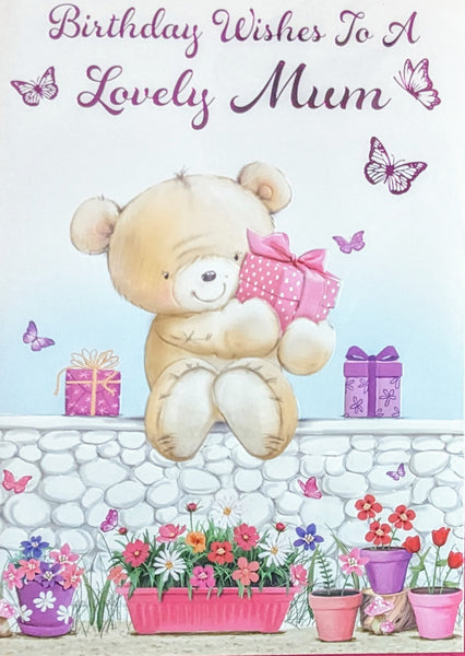 Mum Birthday - Cute Bear On Wall